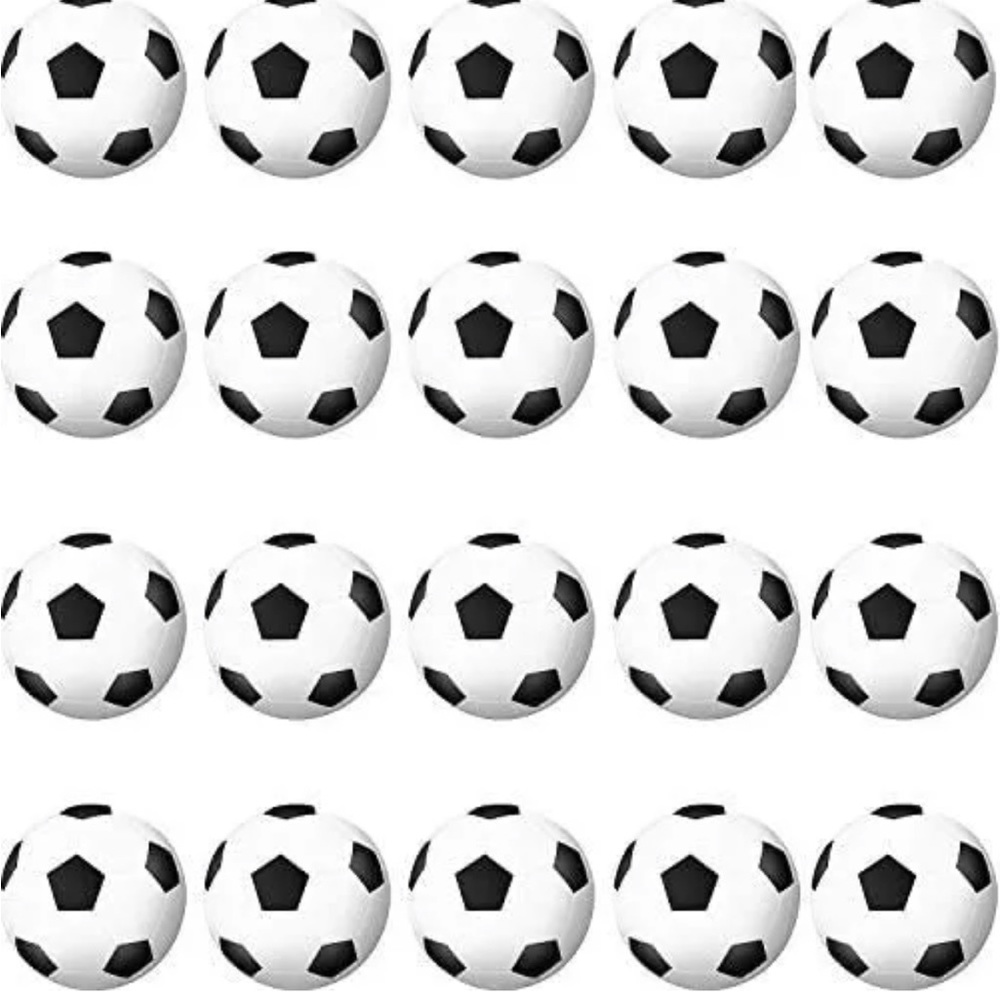 Blulu 30 Pcs Mini Soccer Stress Ball Foam Sports Stress Ball Bulk Soccer